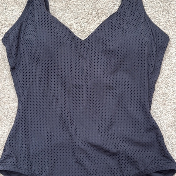 Andie V Neck Classic Black Scoop Back One Piece Swimsuit Size XL - Picture 2 of 8